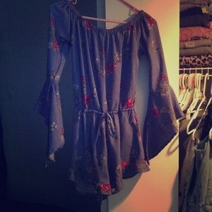 One piece jumper 4 smalls (blue) & (orange)